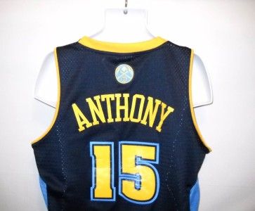 AWESOME LOOKING #15 CARMELO ANTHONY DENVER NUGGETS DK BLUE MEDIUM 