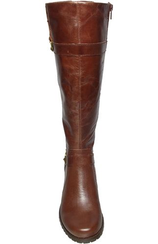 Anne Klein Womens Boots Edith Dark Brown Leather Sz 10 M