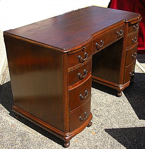 vintage mahogany seven drawer desk mahogany seven drawer desk we are 