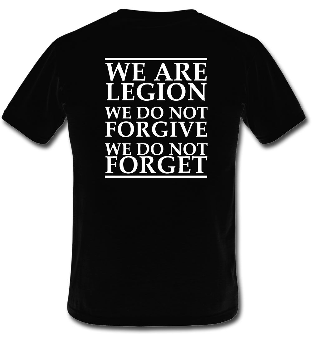 Tee Shirt Neuf Revendicatif Anonymous We Are Legion Personnalisable 