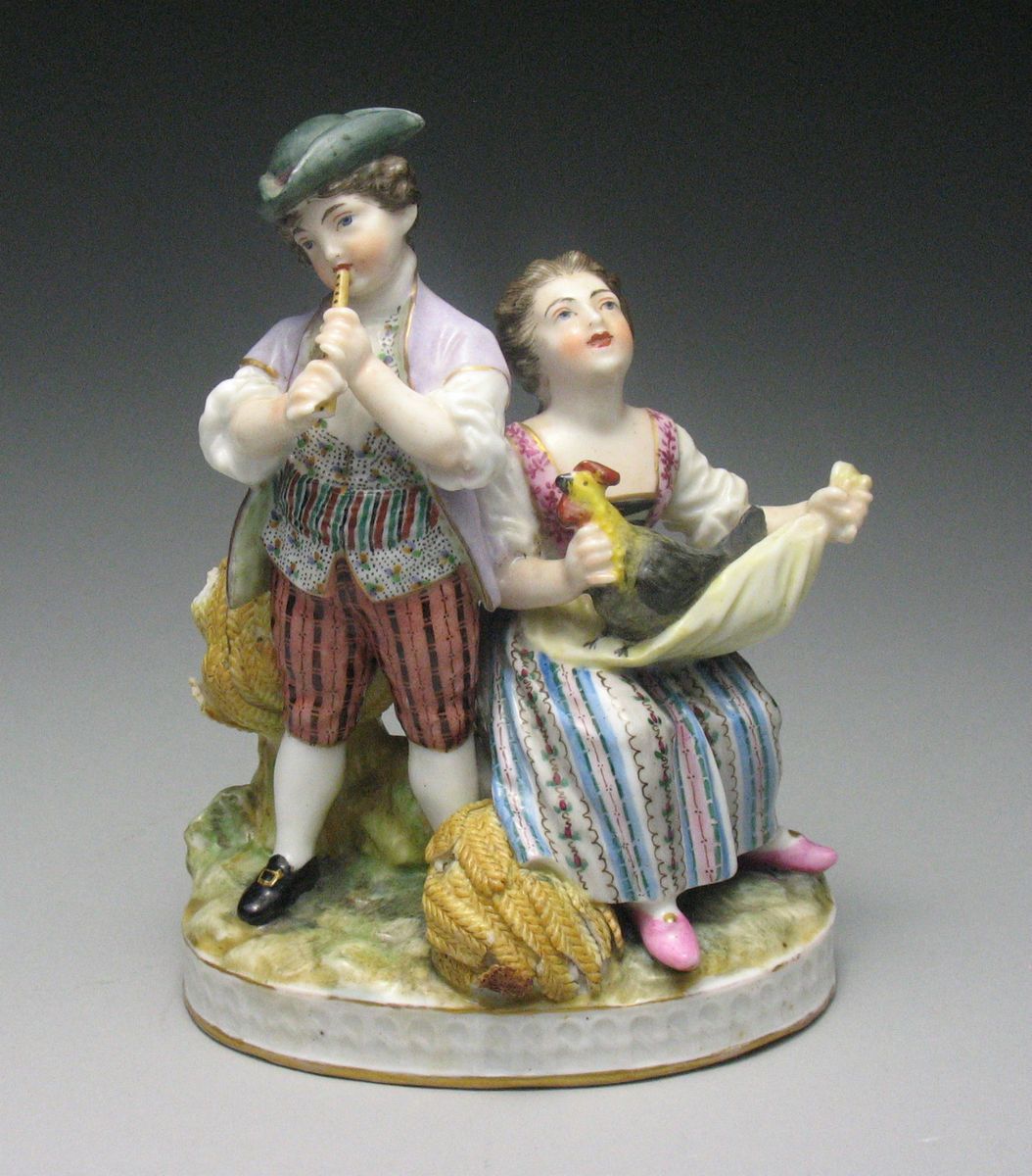 Lovely Antique 18 C French Sevres Porcelain Figurine