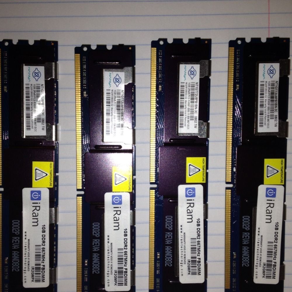    4GB 4x1GB DDR2 667 FB DIMM Mac Pro Memory With Apple Spec Heat Sinks