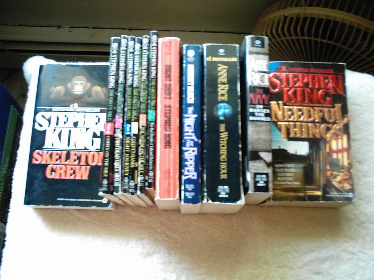 ANNE RICE STEPHEN KING 12 BOOK LOT HORROR MUMMY WITCHES CHILDREN OF 