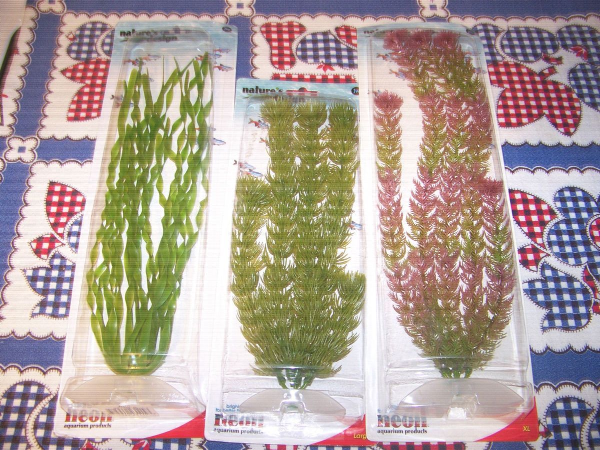 Neon Aquarium products 3 Fish Tank Decorations Foxtail Hornwort 