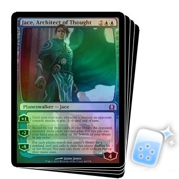 FOIL JACE ARCHITECT OF THOUGHT X4 RETURN TO RAVNICA RTR magic MTG MINT 