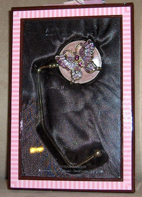 Argento SC BUTTERFLY Handbag Hanger Made with Swarovski Elements