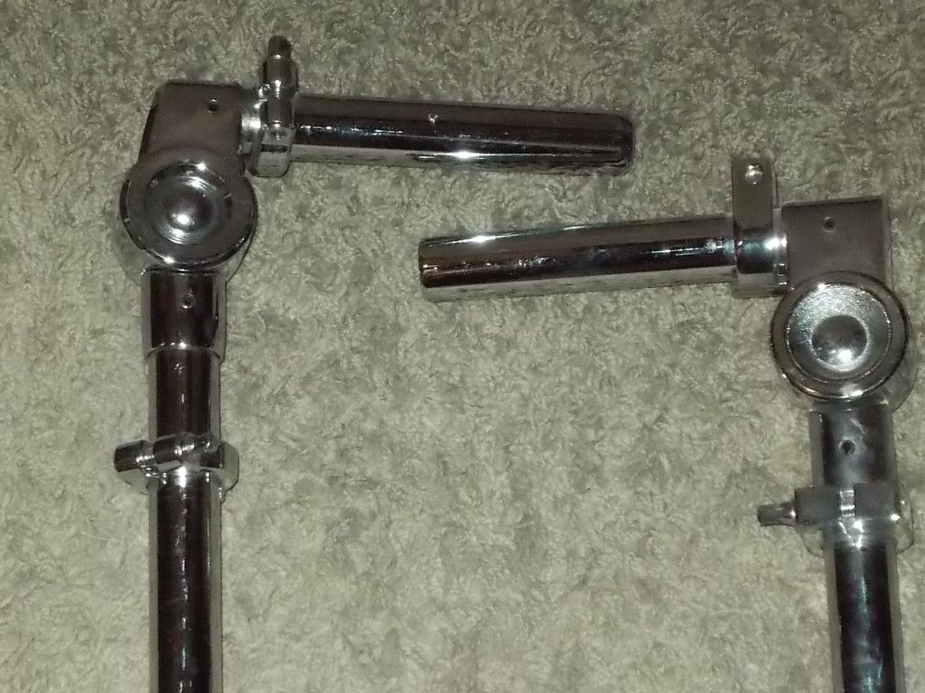 Heavy Duty Pair of 7 8 Chrome Tom Arm Mounts