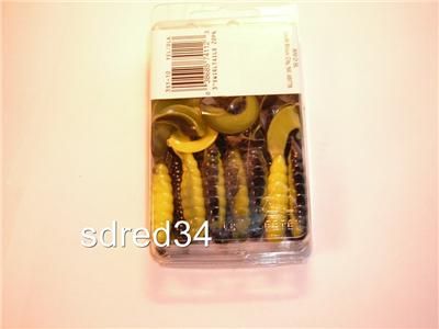 Apex Two Tone Swirltail 3 Grubs Yellow Black 20 Pack