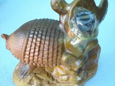 armadillo jim beam 1981decanter vintage retro decor