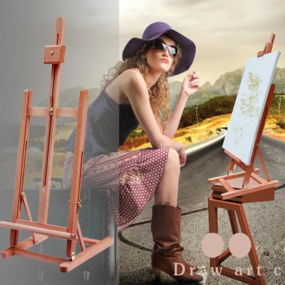 34 3 Artist Easel Wood Tripod Table Top Easel Display Drawing 