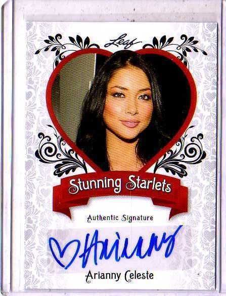 2012 LEAF POP CENTURY ARIANNY CELESTE AUTO UFC GIRL ACTRESS BRUNETTE 