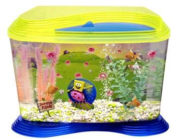 Penn Plax Spongebob Jellyfish Fields 6 Gal Aquarium Kit