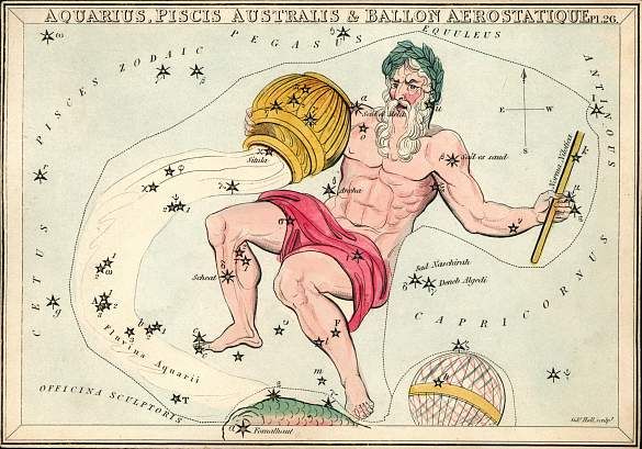 Aquarius is often associated with the Roman mythological figure 