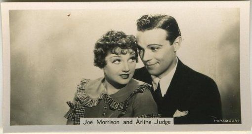 Arline Judge Joe Morrison 1937 Sinclair Tobacco Card