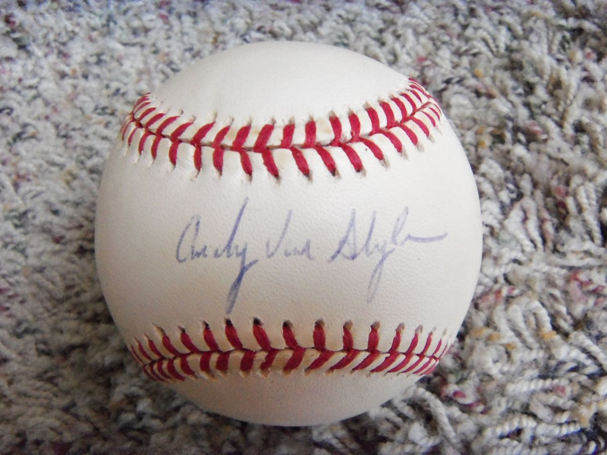 Andy Vanslyke Signed NL Baseball Guaranteed Authentic