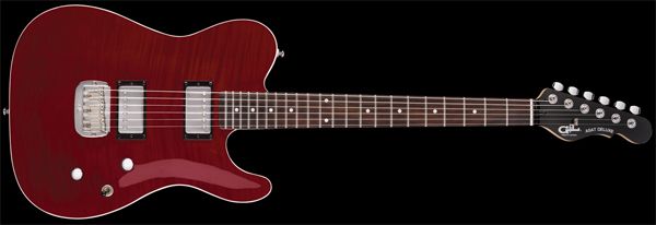 Tribute ASAT Deluxe Carved Top in Trans Red New