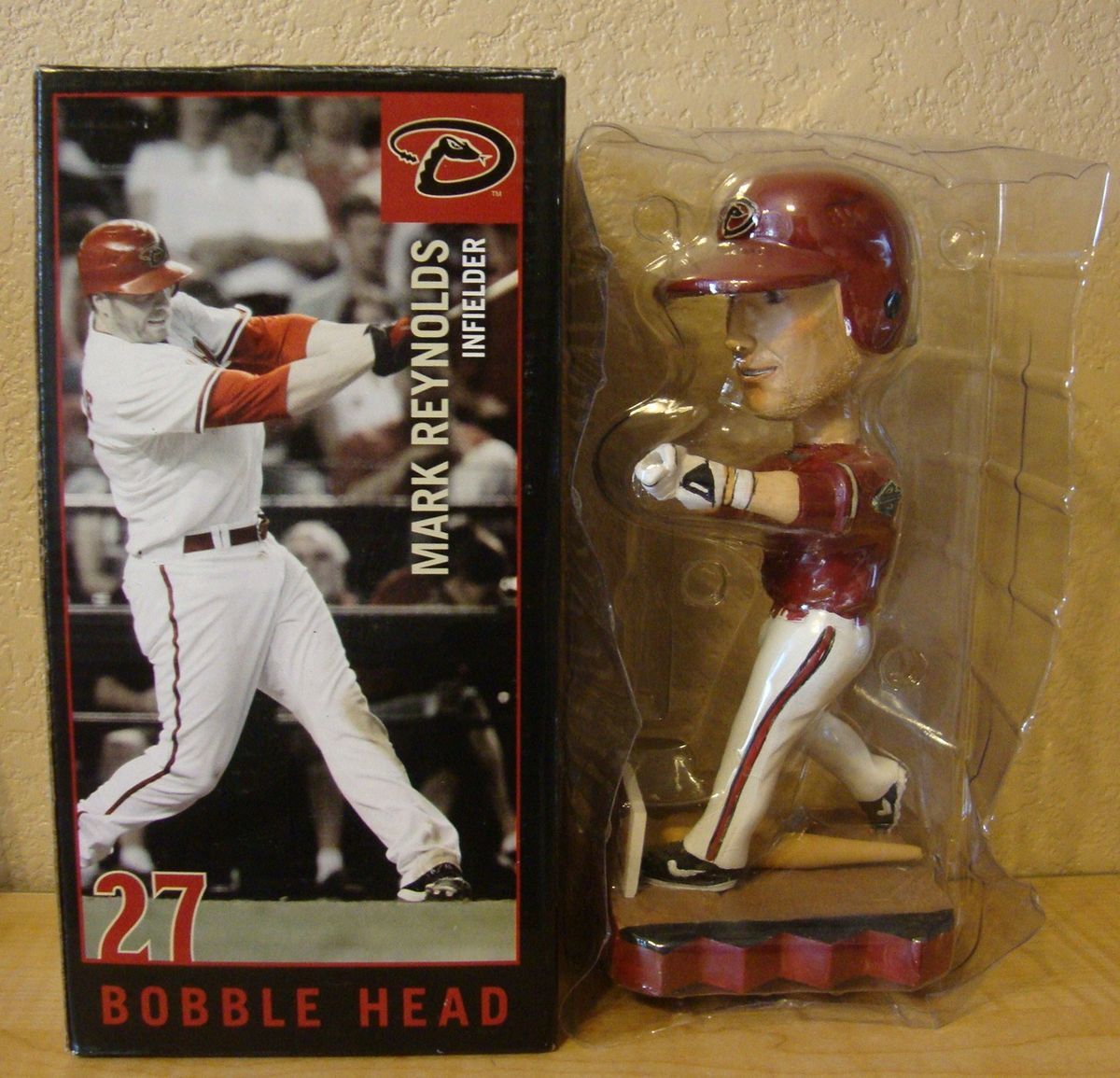 Arizona Diamondbacks Mark Reynolds Bobblehead Hand Painted MLB With 