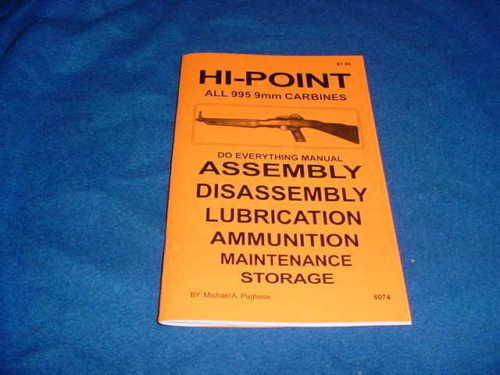 Hi Point All 995 9mm Carbines do Everything Manual Book