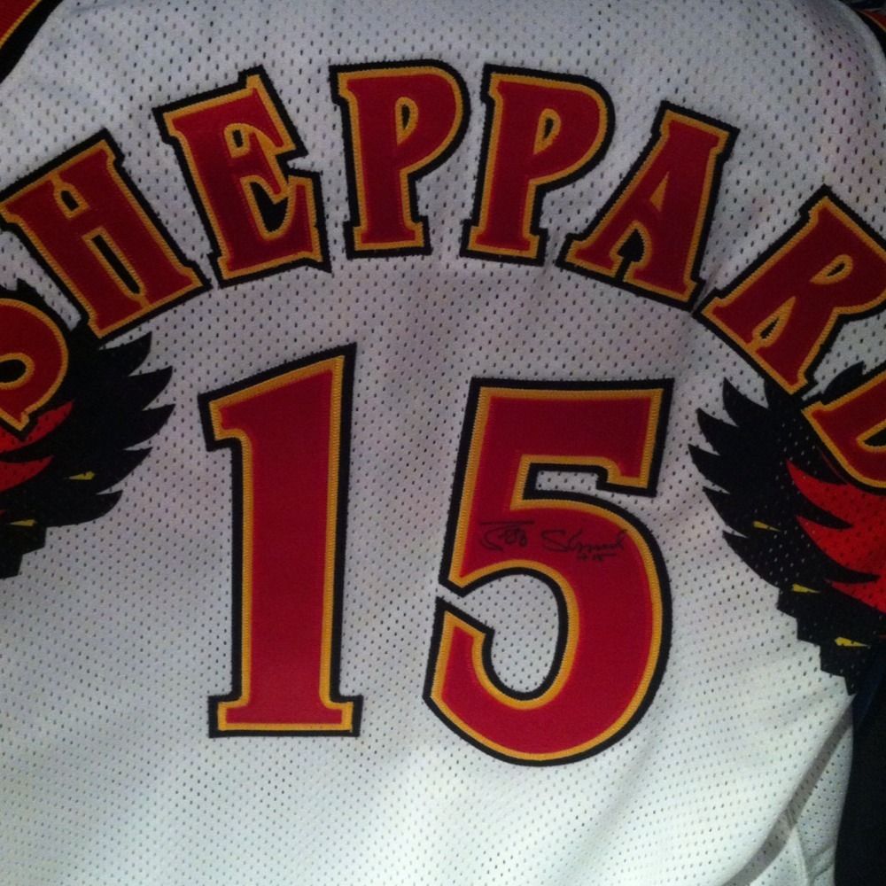 Jeff Sheppard Kentucky Atlanta Hawks Signed Game Used Jersey RARE
