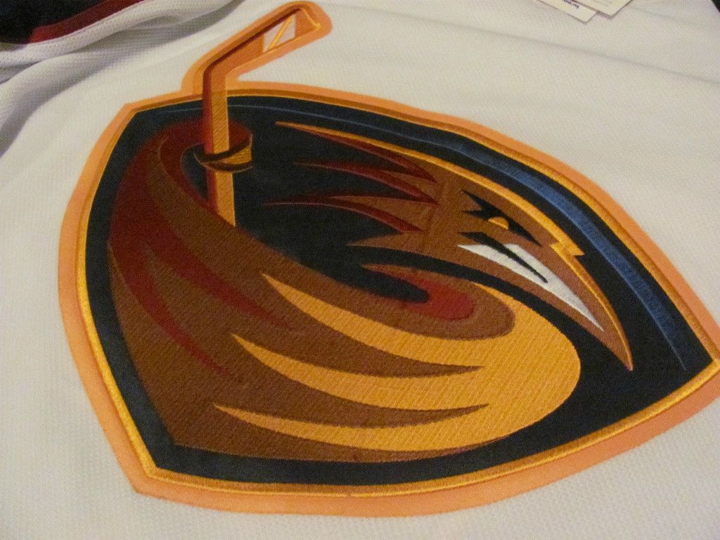 Atlanta Thrashers Authentic Hockey Jersey Home SIGNED AUTOGRAPH Tobias 