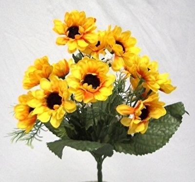   Sunflowers Fall Autumn Silk Wedding Bouquet Centerpiece Flowers