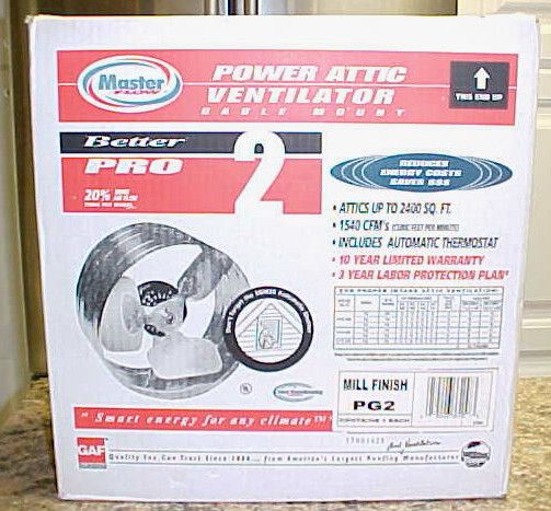 Master Flow Power Attic Ventilator Exhaust Fan W Thermostat Pg2 1540 On Popscreen