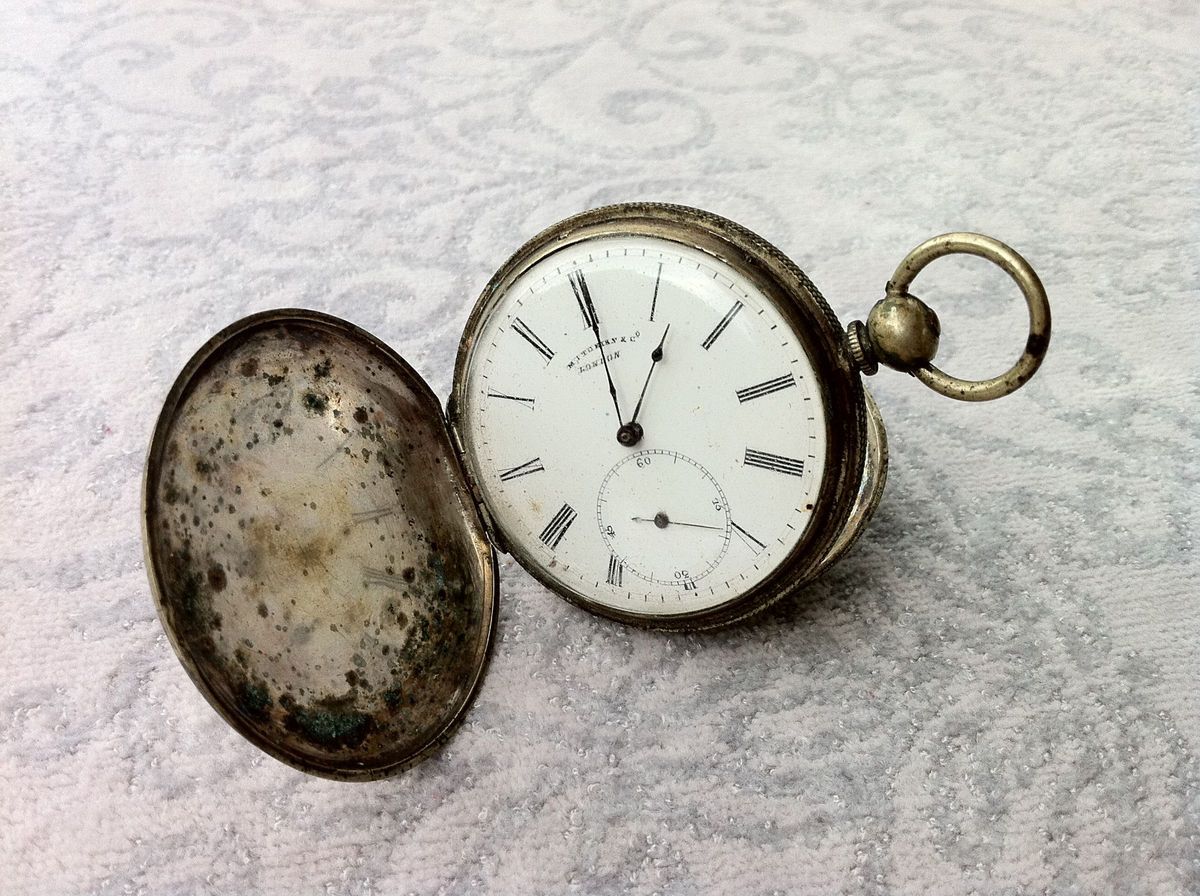 Antique M J Tobias English Pocket Watch Hand Engraved