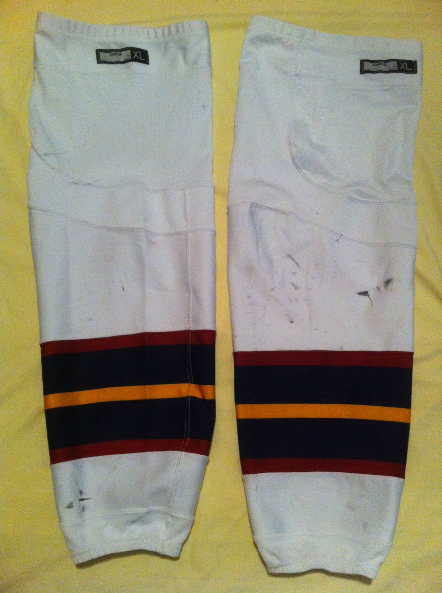 ATLANTA THRASHERS NHL PRO STOCK EDGE RBK GAME WORN USED HOCKEY WHITE 