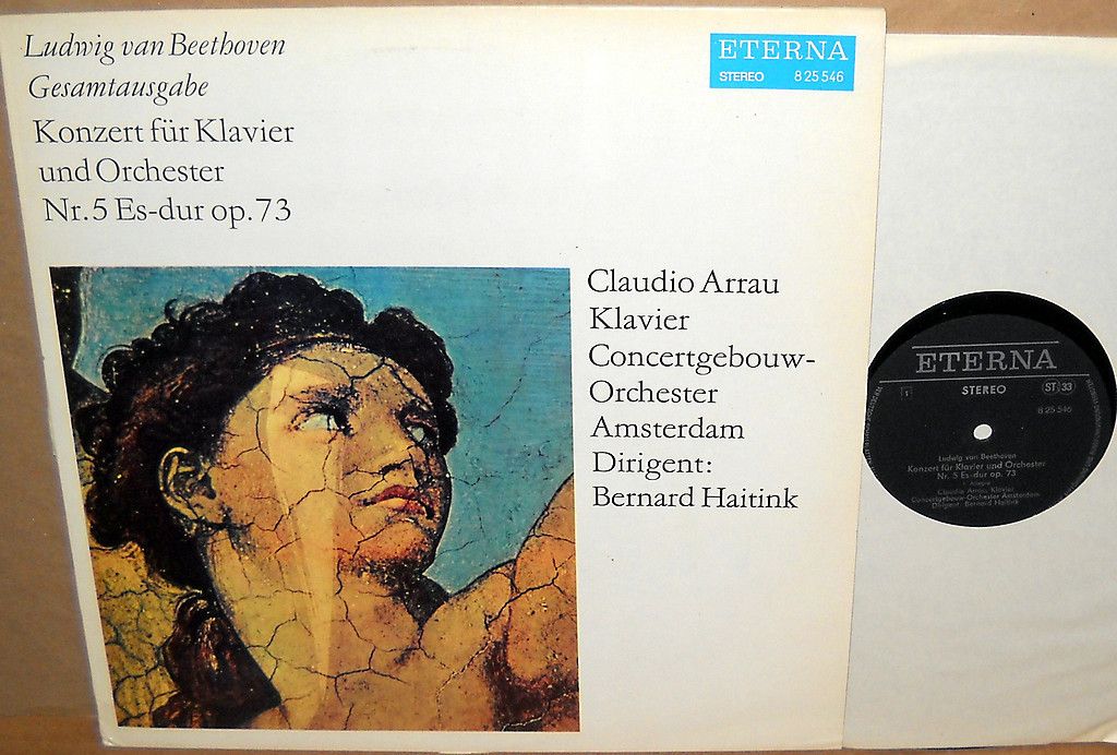 Eterna Black Label Beethoven Claudio Arrau Piano Concerto 5 Haitink 8 