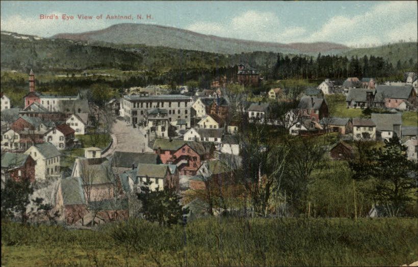 Ashland NH Bird Eye View c1910 Postcard