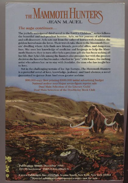 Uncorrected Proof Jean M Auel Mammoth Hunters