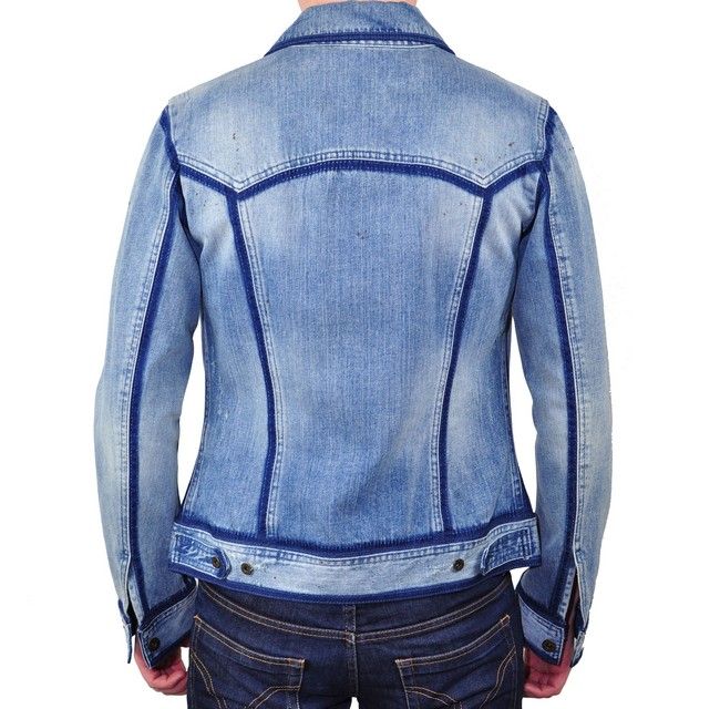 800$ D&G DOLCE & GABBANA RUNWAY Jeans Jacket XS S Veste B1049