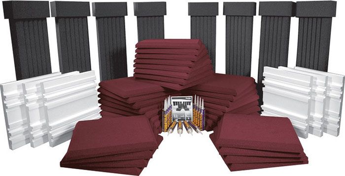 Auralex SFS 184 SonoFlat System Studio Soundproof Foam Set Kit (Choose 