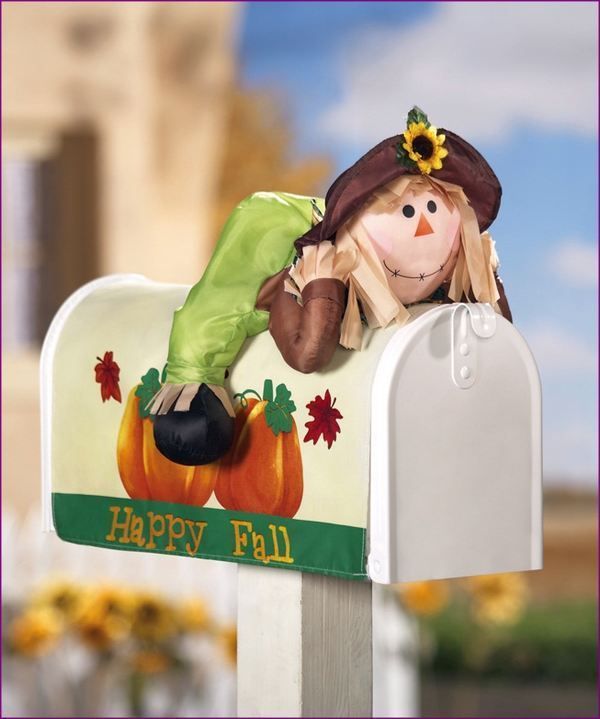    Stuffable Scarecrow Mailbox Cover Fall/Thanksgiving Outdoor Decor