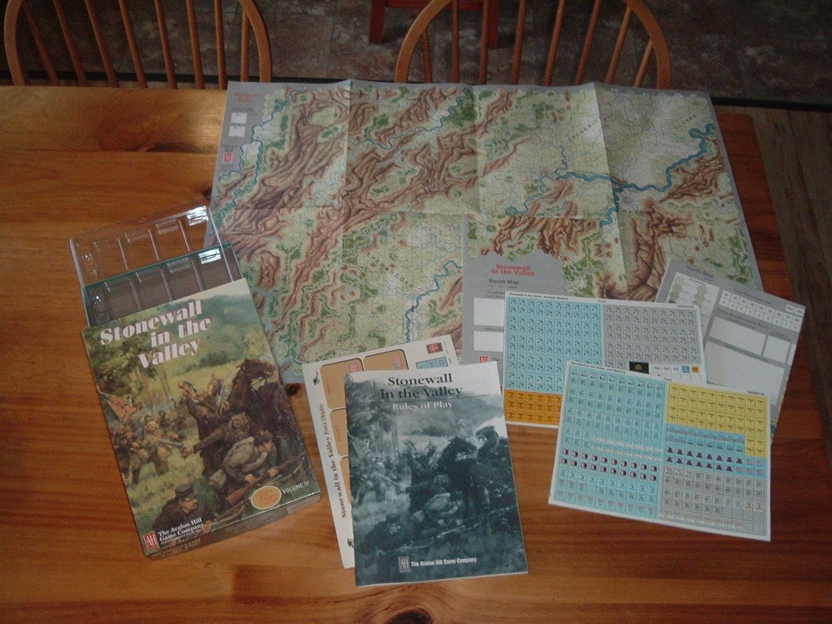 RF 299)~~AVALON HILL~~STONEWALL IN THE VALLEY~~VVVVVVVVVVVVNR MINT 