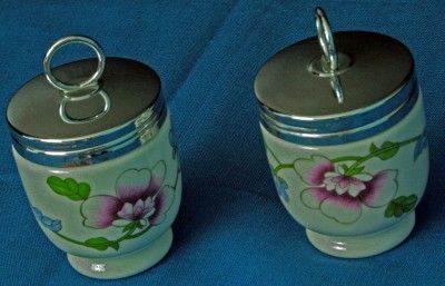 Royal Worcester Astley Floral Egg Coddlers Small Standard Size w Box 