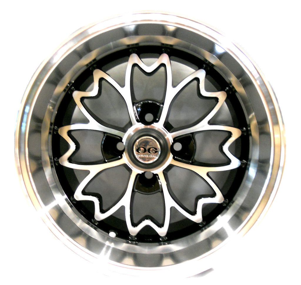 OG Axis Sakura Wheel Rim Polish Machined FACE15X8 4x100 25 Low Offset 