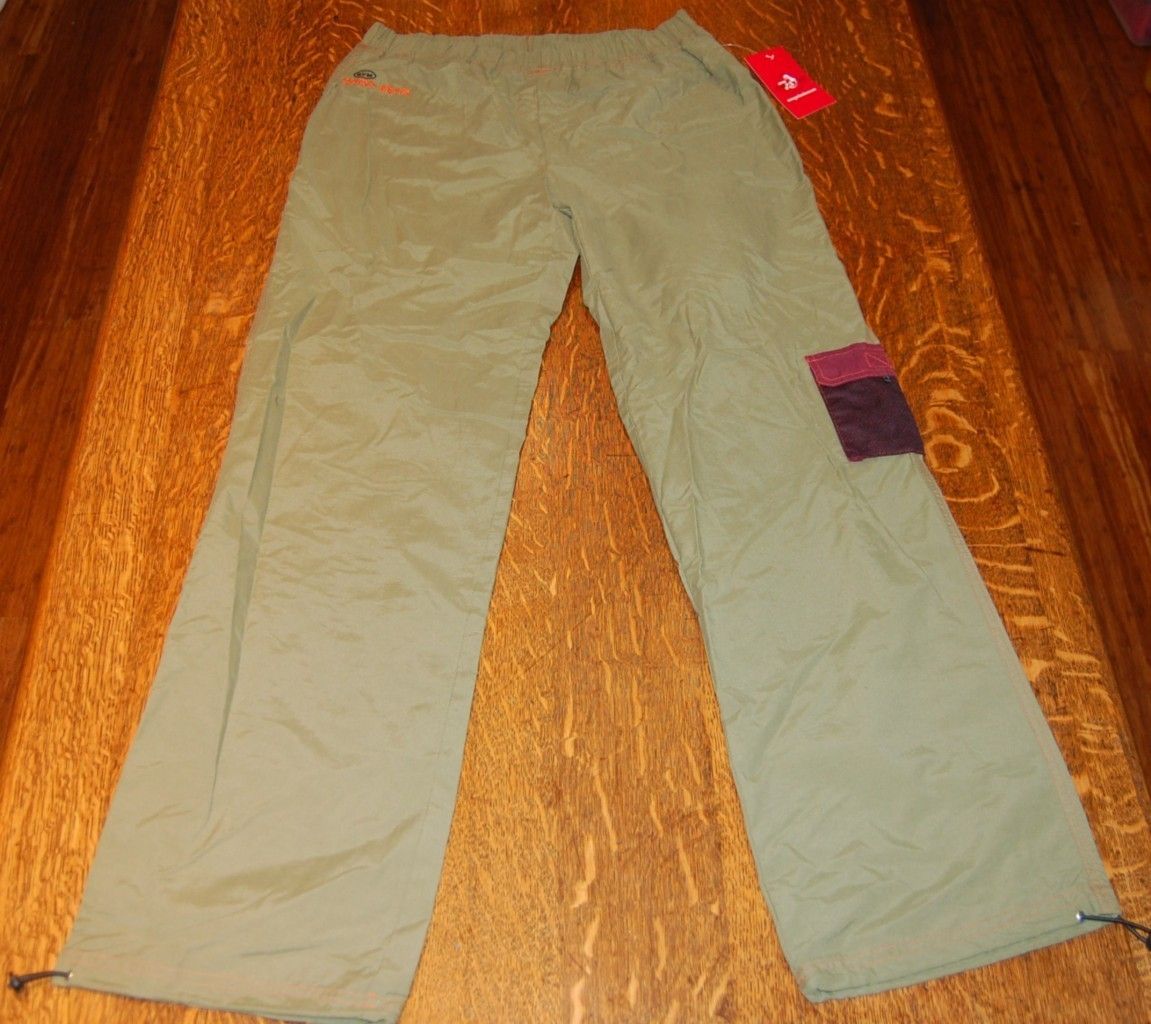 Gym Hard Wear Athletic Cargo Workout Pants Sz L Military Green w 