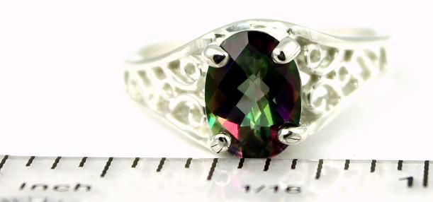 SR305, Mystic Fire Topaz 925 Sterling Silver Ring