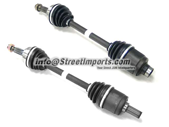   B16A B18C Civic Del Sol Pair Axles Driveshafts ABS or Non ABS 250 whp
