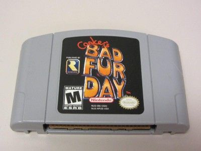 Conkers Bad Fur Day RARE Nintendo 64 N64 Conkers Conker Tested