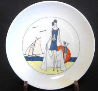 Porcelaine D Auteuil Jaques Lobjoy 6 Designer Fashion Model Plates 