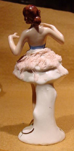 Vintage DRESDEN ART BALLERINA DANCER made in GERMANY FIGURINE.