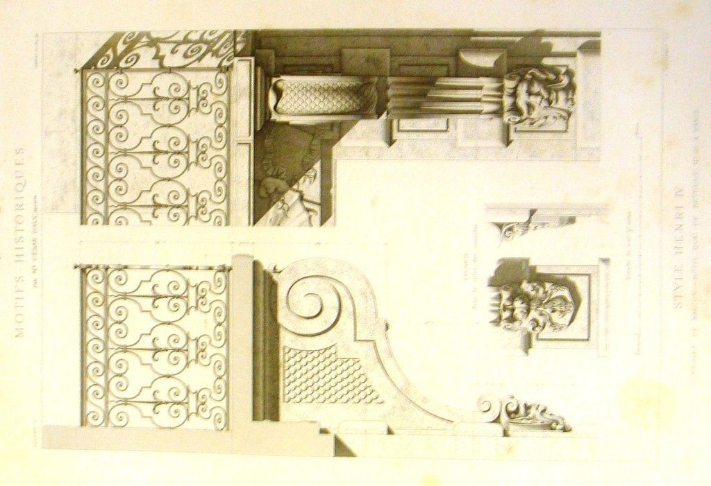 Cesar Dalys Motifs 1869 Consoles de Balcon Hotel