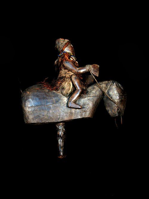 Bambara Horse Rider African Tribal Art