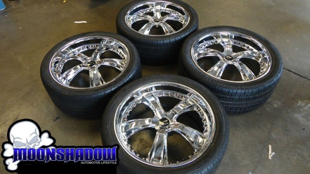 SAVINI AVARUS SV33S CHROME 22 3 PC PIECE WHEELS MERCEDES PIRELLI TIRES 