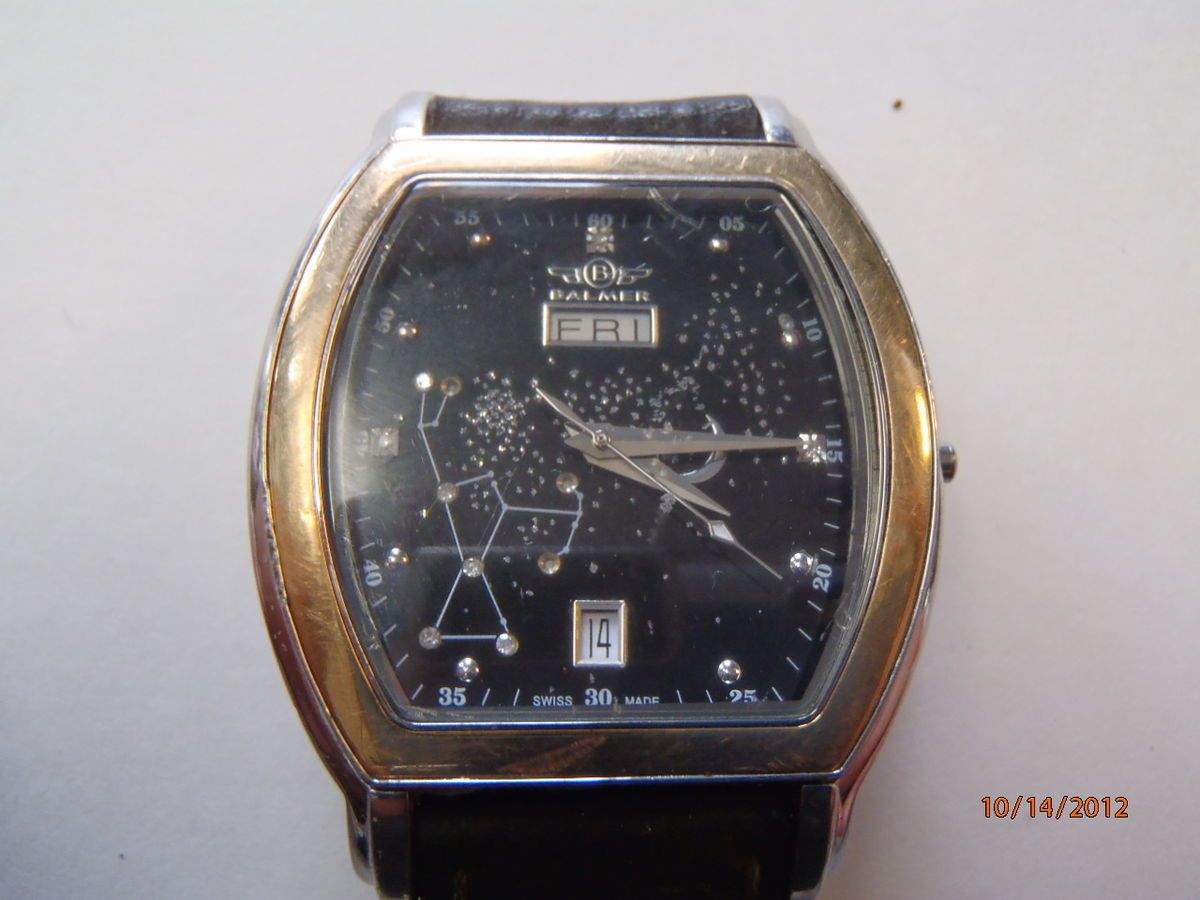 Balmer Orion Diamond Constellation 18K Bezel Black Dial