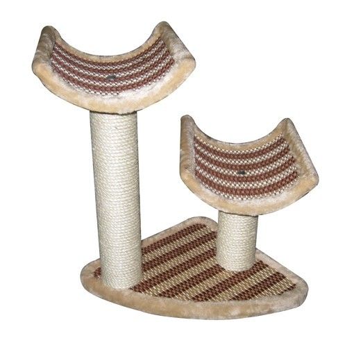 Level Bamboo Cat Tree Condo Scratcher House Post 8454