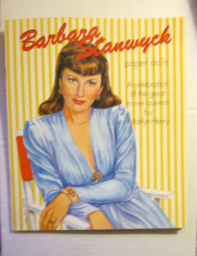 Barbara Stanwyck Paper Dolls New Unused Uncut