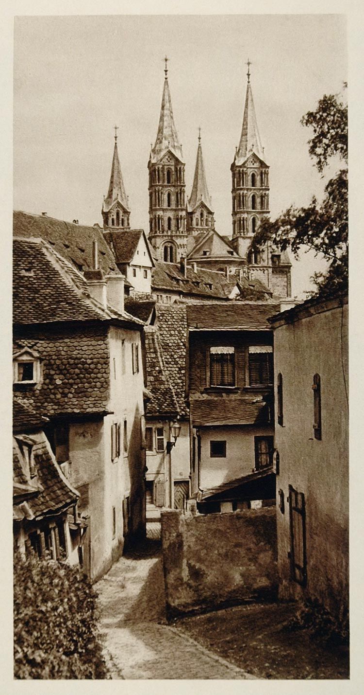 1925 Devils Ditch Teufelsgraben Dom Bamberg Bavaria Original 